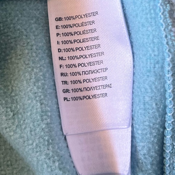 The north face athletic fleece hoodie sweatshirt small blue front pocket S - Picture 13 of 14